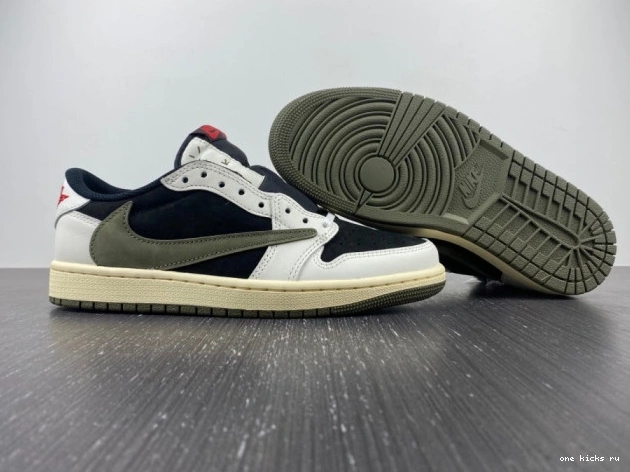 Chep Onekick Jordan Jordan Olive Travis DZ4137-106 Air Scott x Air 1 Low Retro OG 0527